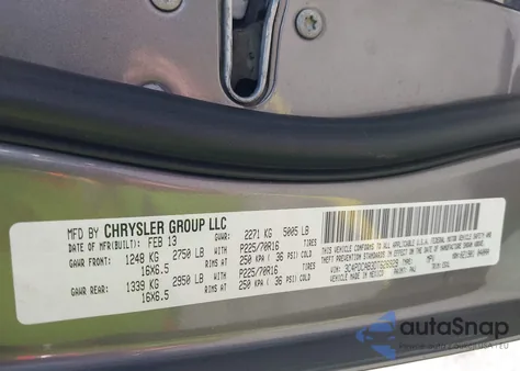 2013 Dodge Journey American Value Pkg from USA, damaged, VIN 3C4PDCAB3DT626929